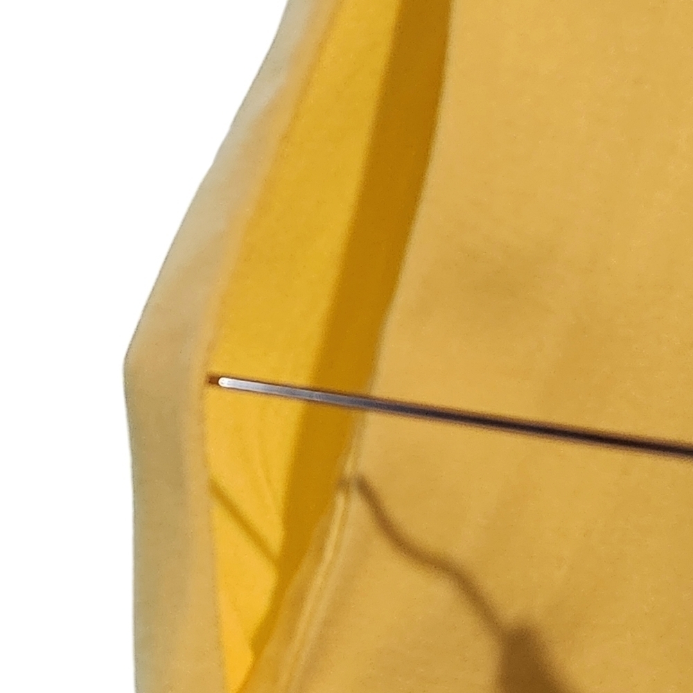Vintage Maxi Smock Pocket Dress Anthony Richard's Yellow Ruched Bodice Size L - Picture 5 of 8